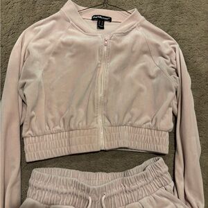 Charlotte Russe Blush Velour Set